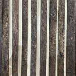 Panou riflaj decorativ stejar Live Edge Gri  28-78x600x2200 mm